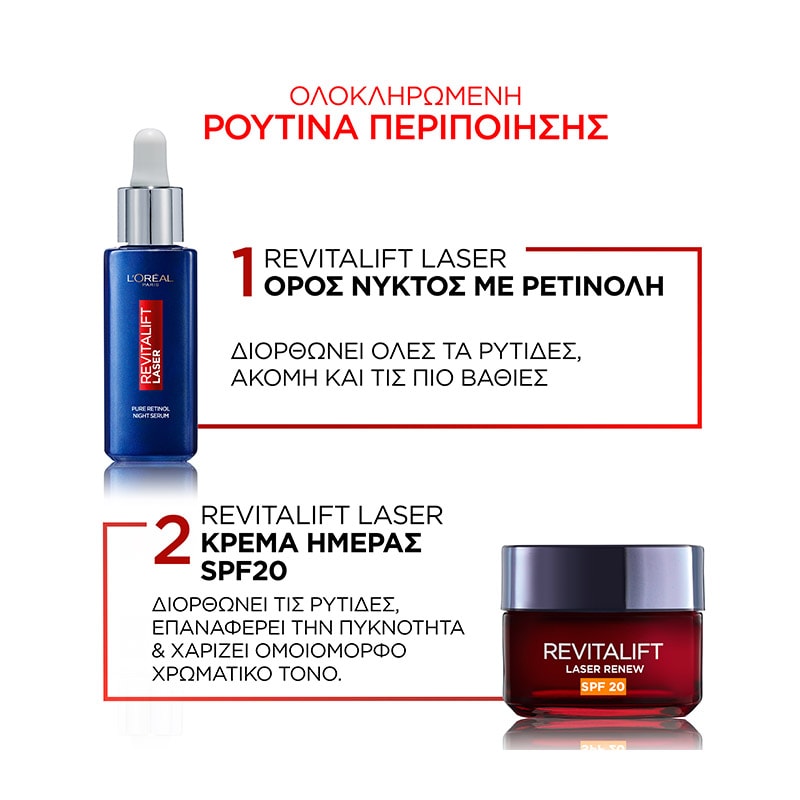Revitalift Laser Ρουτίνα Περιποίησης